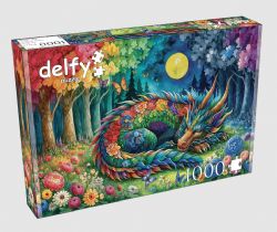 DELFY CASSE-TÊTE 1000 PIÈCES - RÊVES DE DRAGON AU CLAIR DE LUNE (MOONLIT DRAGON DREAMS) #DE-25025